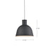 Irving One Light Pendant Indigo Blue-Pendants-Kuzco Lighting-Lighting Design Store