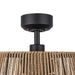 Isla 24"Ceiling Fan Matte Black/Braided Rope-Fans-Kuzco Lighting-Lighting Design Store