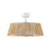 Isla 24"Ceiling Fan White/Braided Rope-Fans-Kuzco Lighting-Lighting Design Store