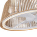 Isla 24"Ceiling Fan White/Braided Rope-Fans-Kuzco Lighting-Lighting Design Store