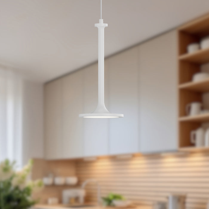 Issa LED Pendant White-Mini Pendants-Alora-Lighting Design Store