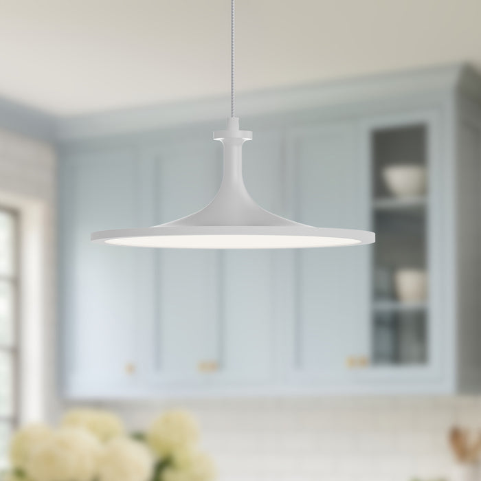 Issa LED Pendant White-Pendants-Alora-Lighting Design Store