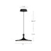 Issa LED Pendant Matte Black-Pendants-Alora-Lighting Design Store