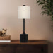 Issa One Light Table Lamp Matte Black/Ivory Linen-Lamps-Alora-Lighting Design Store