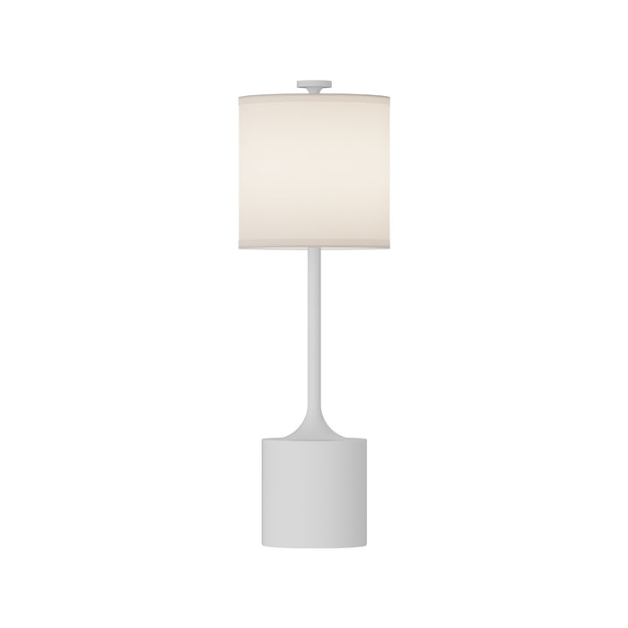 Issa One Light Table Lamp White/Ivory Linen-Lamps-Alora-Lighting Design Store