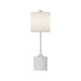 Issa One Light Table Lamp White/Ivory Linen-Lamps-Alora-Lighting Design Store