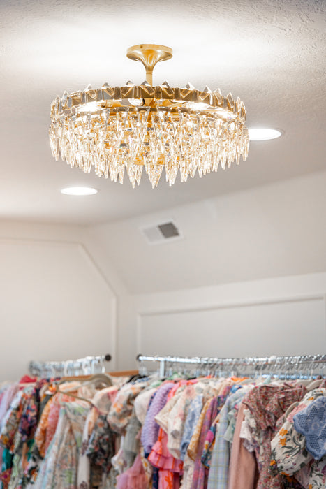 Trillion Flush Mount-Semi-Flush Mts.-Visual Comfort Signature-Lighting Design Store