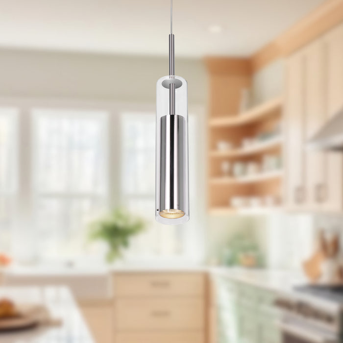 Jarvis One Light Pendant Chrome-Mini Pendants-Kuzco Lighting-Lighting Design Store