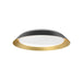 Jasper LED Flush Mount Black/Gold-Flush Mounts-Kuzco Lighting-Lighting Design Store