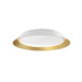 Jasper LED Flush Mount White/Gold-Flush Mounts-Kuzco Lighting-Lighting Design Store