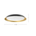 Jasper LED Flush Mount Black/Gold-Flush Mounts-Kuzco Lighting-Lighting Design Store