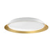 Jasper LED Flush Mount White/Gold-Flush Mounts-Kuzco Lighting-Lighting Design Store