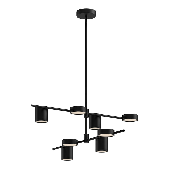 Jayden LED Chandelier Black-Large Chandeliers-Kuzco Lighting-Lighting Design Store