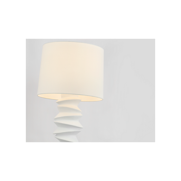 Karissa LED Table Lamp Plaster White-Lamps-Visual Comfort Signature-Lighting Design Store