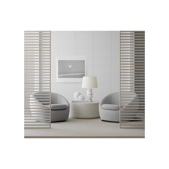 Karissa LED Table Lamp Plaster White-Lamps-Visual Comfort Signature-Lighting Design Store