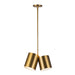 Keiko Two Light Pendant Brushed Gold-Mini Chandeliers-Kuzco Lighting-Lighting Design Store