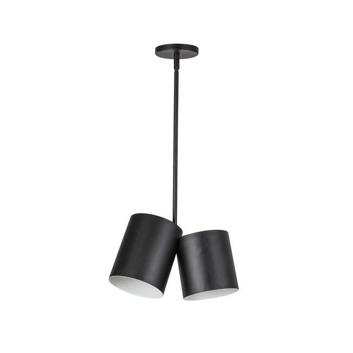 Keiko Two Light Pendant Black-Mini Chandeliers-Kuzco Lighting-Lighting Design Store