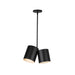 Keiko Two Light Pendant Black-Mini Chandeliers-Kuzco Lighting-Lighting Design Store