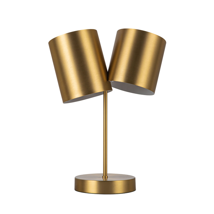 Keiko Two Light Table Lamp Brushed Gold-Lamps-Kuzco Lighting-Lighting Design Store