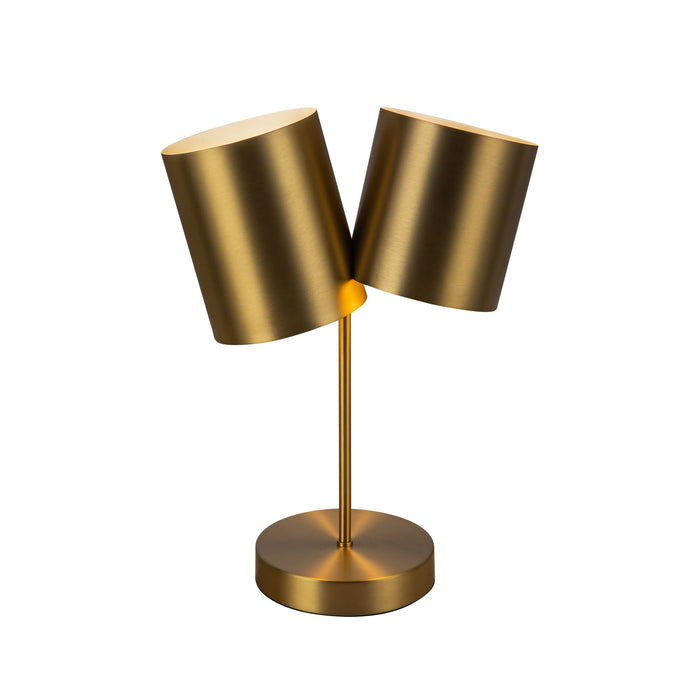 Keiko Two Light Table Lamp Brushed Gold-Lamps-Kuzco Lighting-Lighting Design Store
