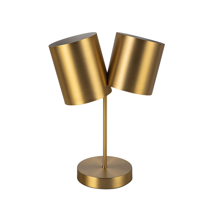 Keiko Two Light Table Lamp Brushed Gold-Lamps-Kuzco Lighting-Lighting Design Store