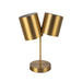 Keiko Two Light Table Lamp Brushed Gold-Lamps-Kuzco Lighting-Lighting Design Store
