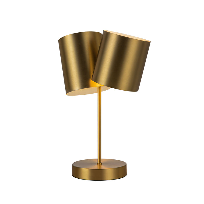 Keiko Two Light Table Lamp Brushed Gold-Lamps-Kuzco Lighting-Lighting Design Store