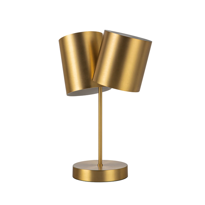 Keiko Two Light Table Lamp Brushed Gold-Lamps-Kuzco Lighting-Lighting Design Store