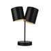 Keiko Two Light Table Lamp Black-Lamps-Kuzco Lighting-Lighting Design Store