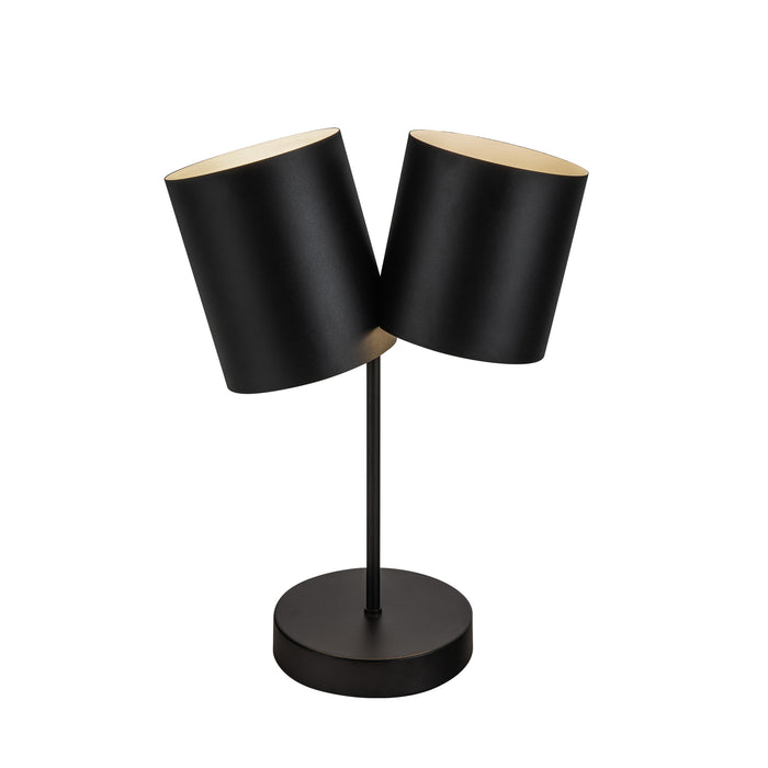 Keiko Two Light Table Lamp Black-Lamps-Kuzco Lighting-Lighting Design Store
