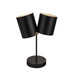 Keiko Two Light Table Lamp Black-Lamps-Kuzco Lighting-Lighting Design Store