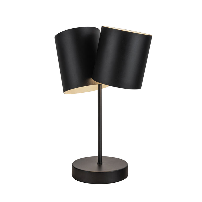 Keiko Two Light Table Lamp Black-Lamps-Kuzco Lighting-Lighting Design Store