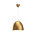 Kenji One Light Pendant Aged Gold/Opal Matte Glass-Pendants-Alora-Lighting Design Store