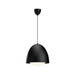 Kenji One Light Pendant Matte Black/Opal Matte Glass-Pendants-Alora-Lighting Design Store