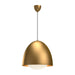 Kenji One Light Pendant Aged Gold/Opal Matte Glass-Pendants-Alora-Lighting Design Store