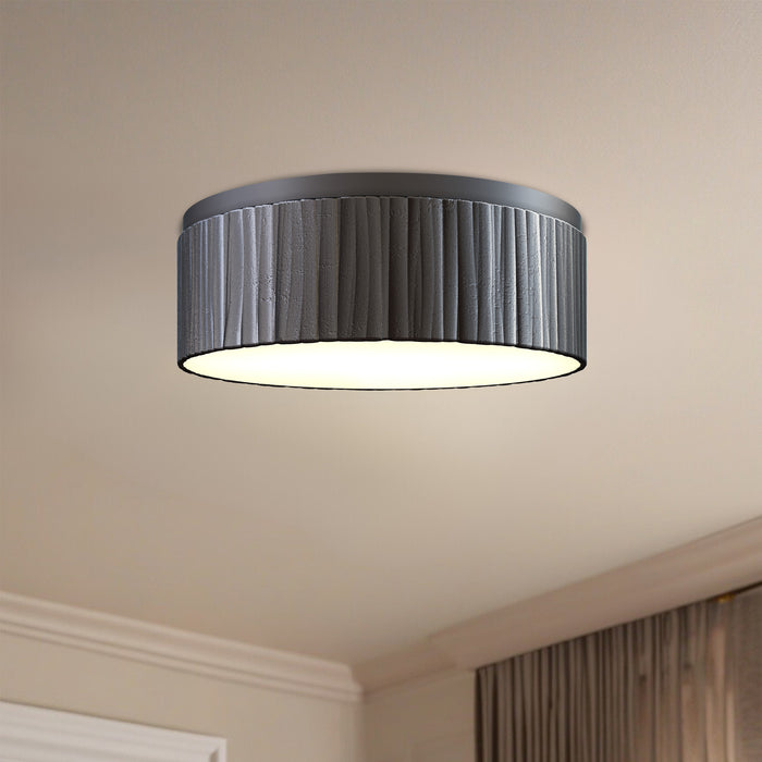 Kensington LED Flush Mount Urban Bronze-Flush Mounts-Alora-Lighting Design Store