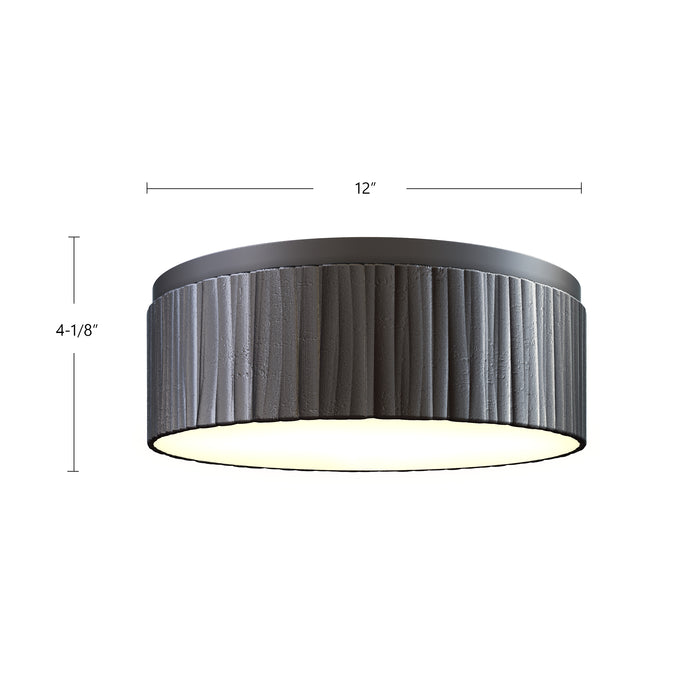 Kensington LED Flush Mount Urban Bronze-Flush Mounts-Alora-Lighting Design Store