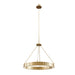 Kensington LED Island Pendant Vintage Brass-Pendants-Alora-Lighting Design Store