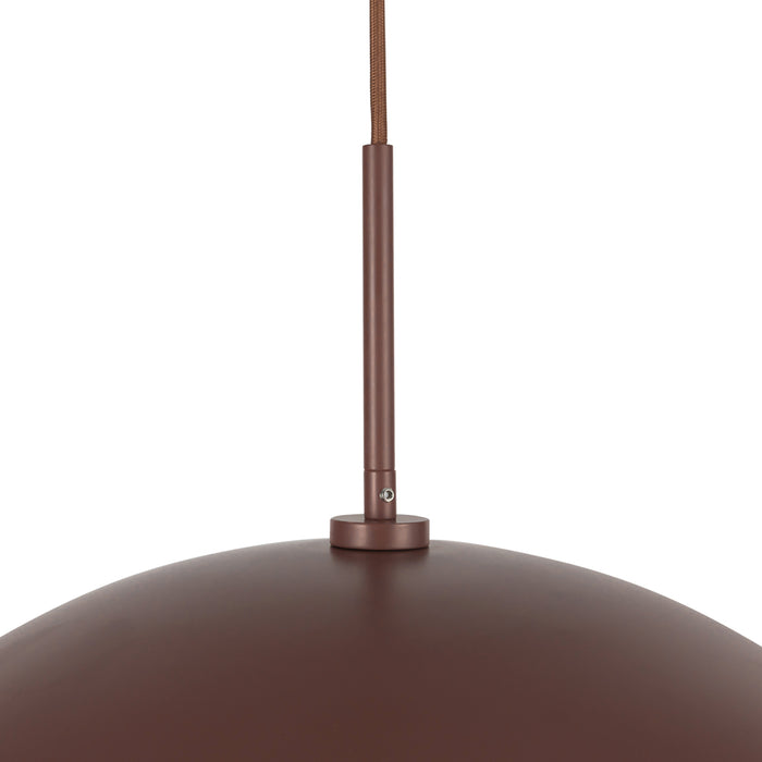 Kirby One Light Pendant Burgundy-Pendants-Kuzco Lighting-Lighting Design Store