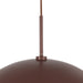 Kirby One Light Pendant Burgundy-Pendants-Kuzco Lighting-Lighting Design Store