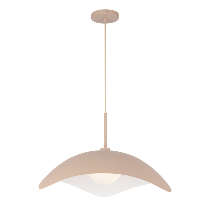 Kirby One Light Pendant Peach-Pendants-Kuzco Lighting-Lighting Design Store