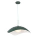 Kirby One Light Pendant Pine Green-Pendants-Kuzco Lighting-Lighting Design Store