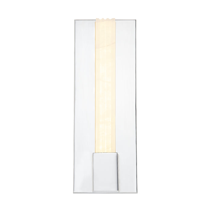 Kismet LED Vanity Polished Nickel/Alabaster-Sconces-Alora-Lighting Design Store
