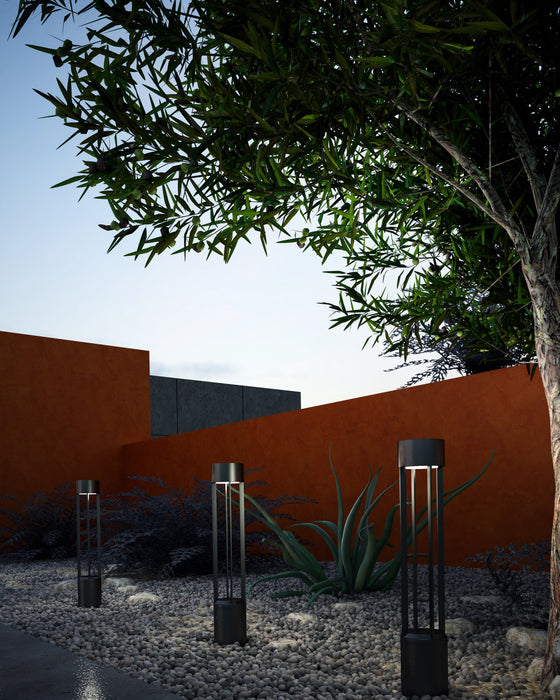 Knox LED Exterior Bollard Black-Landscape Ltg.-Kuzco Lighting-Lighting Design Store