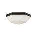 Krysta Two Light Flush Mount Matte Black/Opal Glass-Flush Mounts-Alora-Lighting Design Store