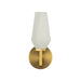 Krysta One Light Wall Vanity Brushed Gold/Opal Glass-Sconces-Alora-Lighting Design Store