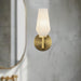 Krysta One Light Wall Vanity Brushed Gold/Opal Glass-Sconces-Alora-Lighting Design Store