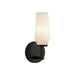 Krysta One Light Wall Vanity Matte Black/Opal Glass-Sconces-Alora-Lighting Design Store