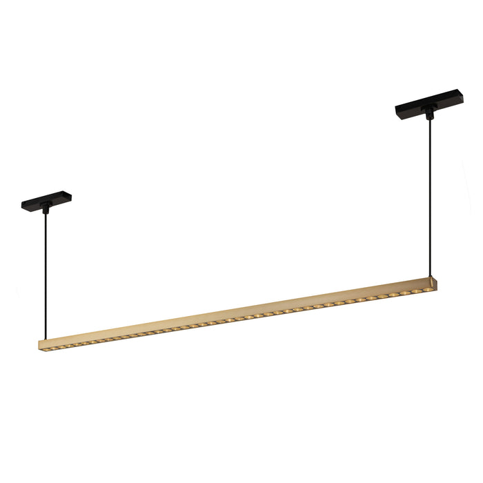 Kyan LED Track Linear Pendant Brushed Gold-Track-Kuzco Lighting-Lighting Design Store