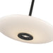 Kyoto LED Pendant Black/Glossy Opal Glass-Pendants-Kuzco Lighting-Lighting Design Store